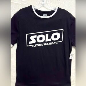 Disney Parks Black, White SOLO Ringer T-shirt